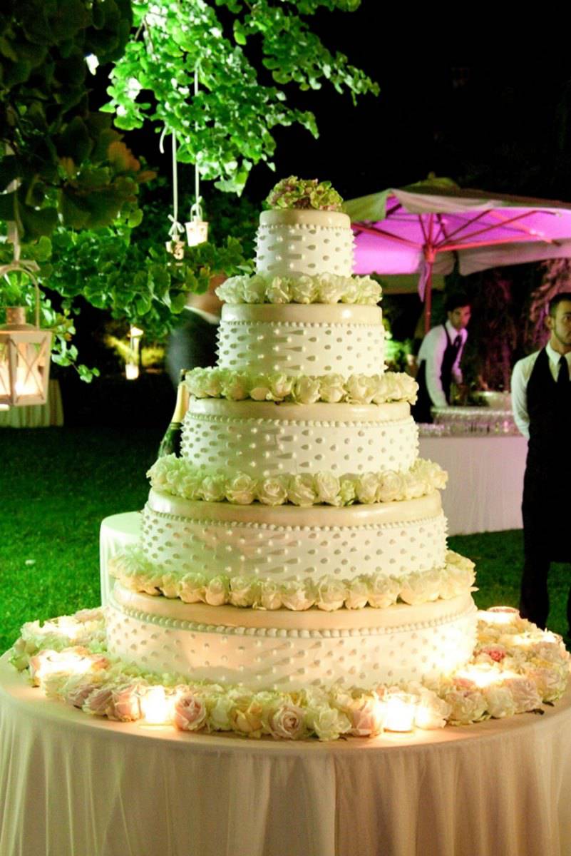 wedding cake matrimonio con rose
