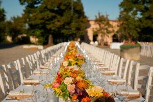 Composizioni floreali tavolo imperiale 